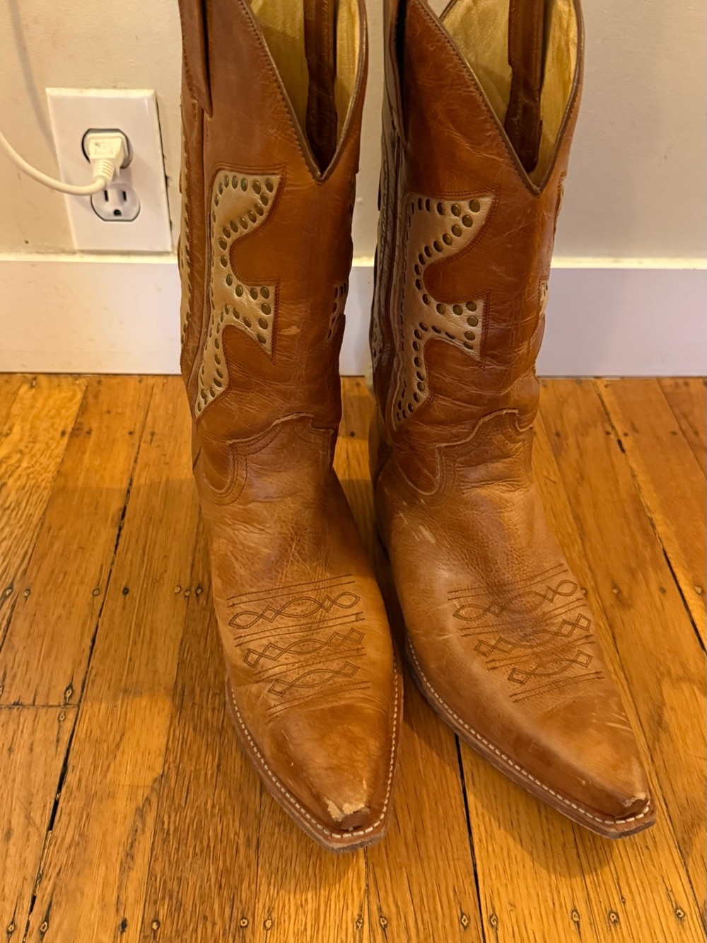 Rare vintage daisy duke Frye cowboy boot Leather - Picture 3 of 4